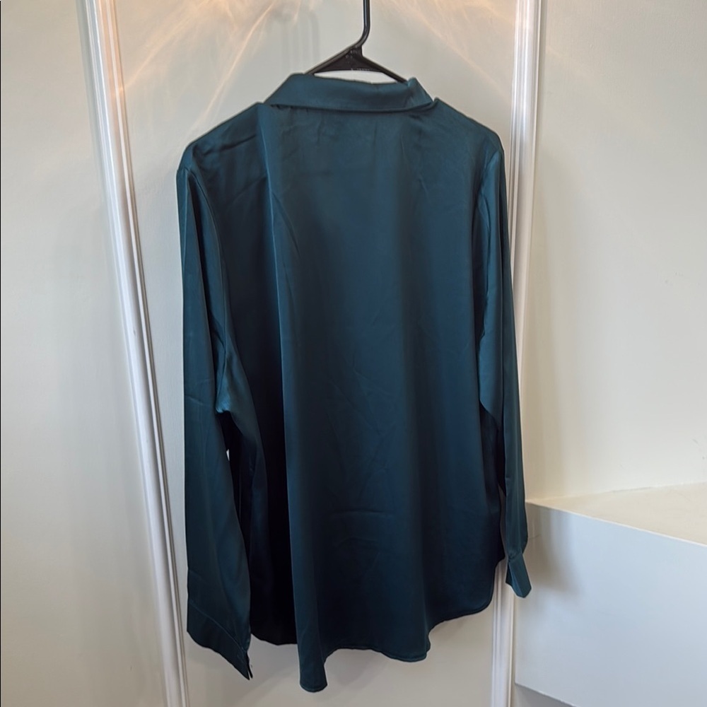 Chic Teal Women's Blazer - Picture 4 of 5